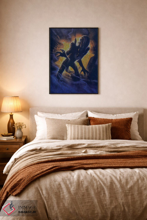 تابلو دکوراتیو بیگانه اثر گوسفند رباتی - D6B