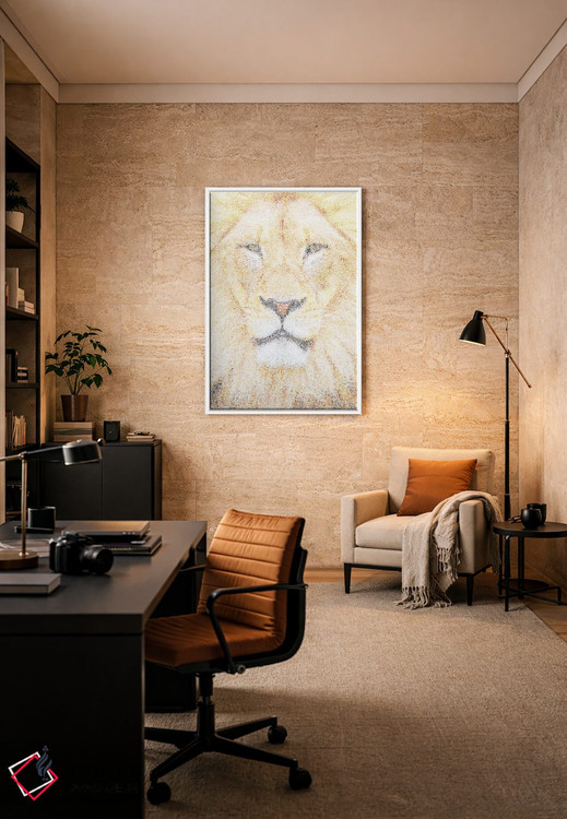 تابلو دکوراتیو پادشاه اثر گوسفند رباتی - D3W