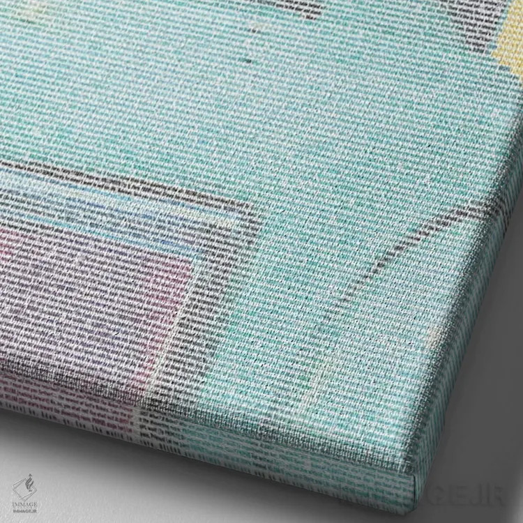 تابلو دکوراتیو روبات های جهانی راسوم اثر گوسفند رباتی - نمای نزدیک بافت بوم