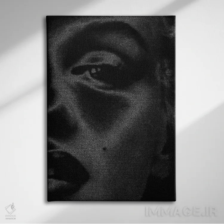 تابلو دکوراتیو مونرو اثر گوسفند رباتی - نمای روبهرو روی دیوار