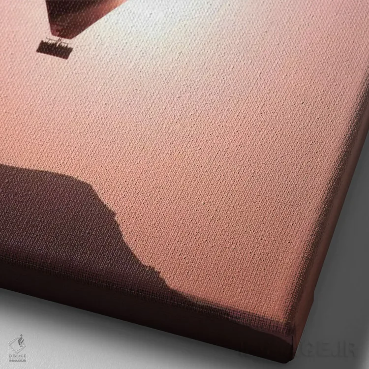 تابلو دکوراتیو ترکیه، آناتولی، کاپادوکیا، گورمه. بالن های هوای گرم در حال… اثر امیلی ویلسون - نمای نزدیک بافت بوم