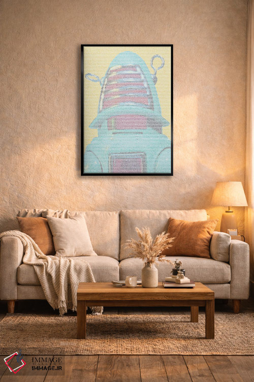 تابلو دکوراتیو روبات های جهانی راسوم اثر گوسفند رباتی - D3B