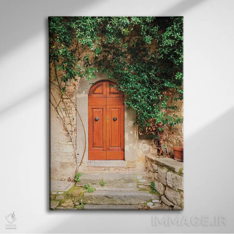 تابلو دکوراتیو ایتالیا، توسکانی، گروه در کیانتی. تاکستان های کیانتی. درب… اثر امیلی ویلسون - نمای روبهرو روی دیوار