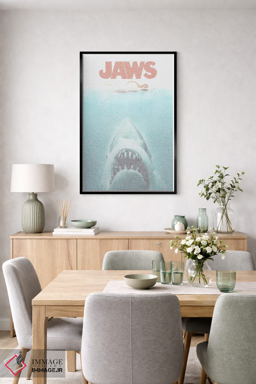 تابلو دکوراتیو آرواره ها اثر گوسفند رباتی - D5B