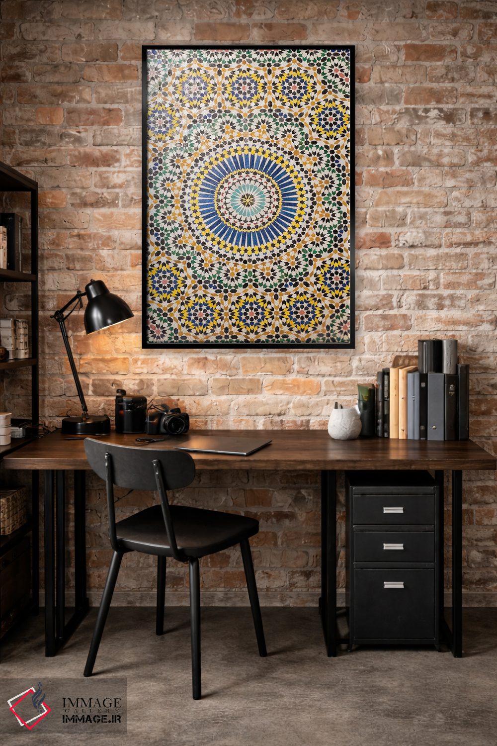 تابلو دکوراتیو زلیج، تلویت ، مراکش اثر امیلی ویلسون - D4B