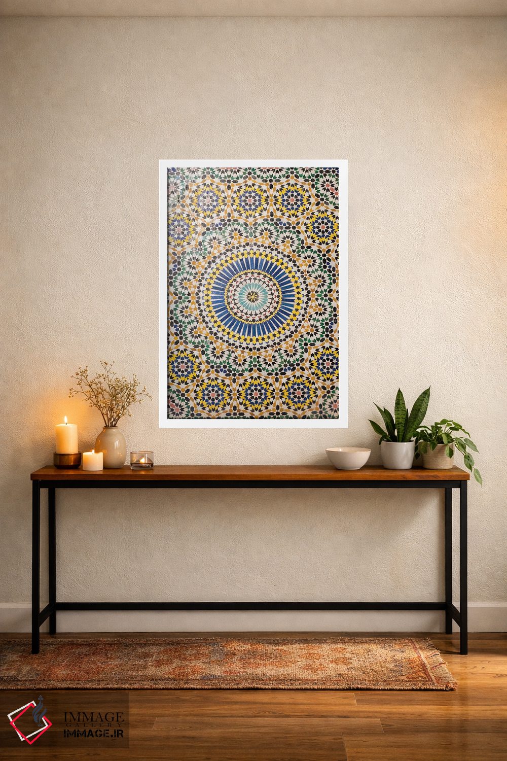 تابلو دکوراتیو زلیج، تلویت ، مراکش اثر امیلی ویلسون - D3W