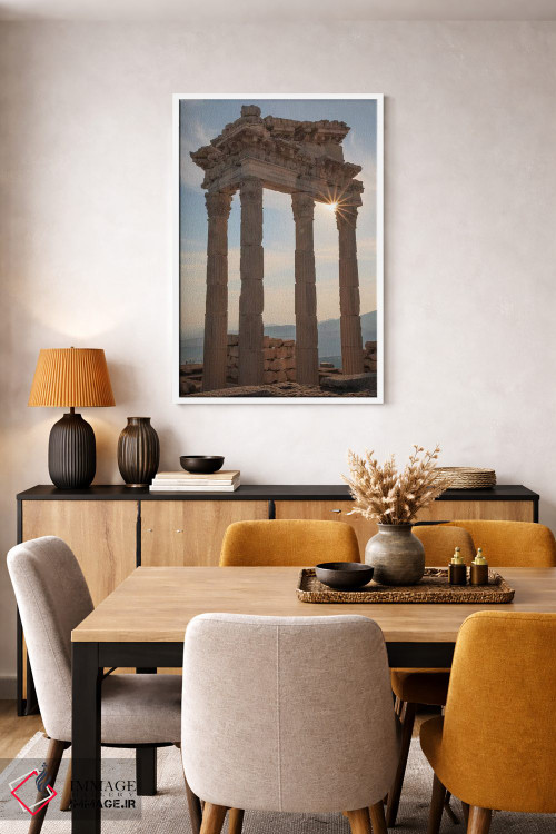 تابلو دکوراتیو ترکیه، ازمیر، برگاما، پرگامون، آکروپولیس، معبد تراژان II اثر امیلی ویلسون - D5W