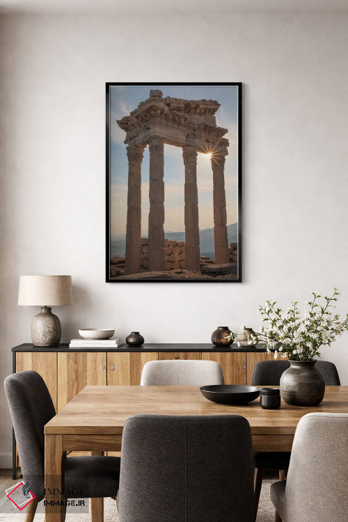 تابلو دکوراتیو ترکیه، ازمیر، برگاما، پرگامون، آکروپولیس، معبد تراژان II اثر امیلی ویلسون - D3B