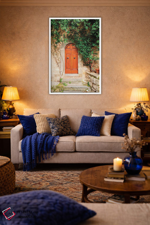 تابلو دکوراتیو ایتالیا، توسکانی، گروه در کیانتی. تاکستان های کیانتی. درب… اثر امیلی ویلسون - D2W