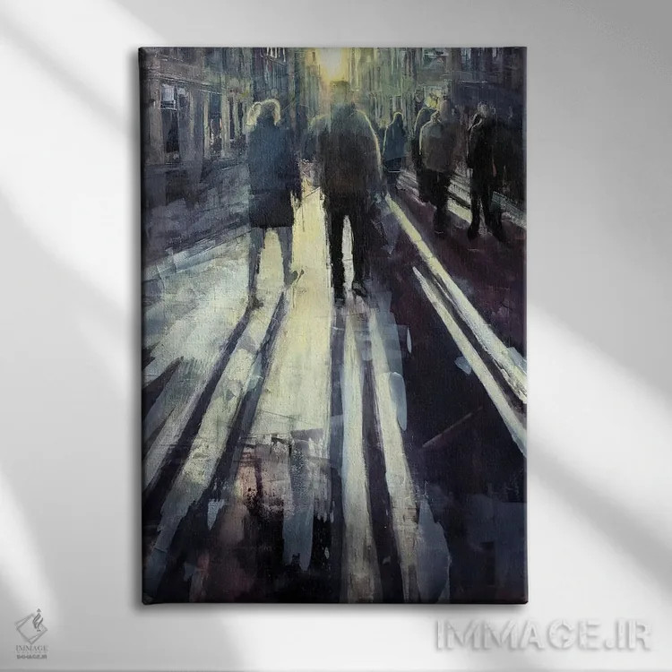 تابلو دکوراتیو غروب در برلین اثر ادوارد وارکنتین - نمای روبهرو روی دیوار