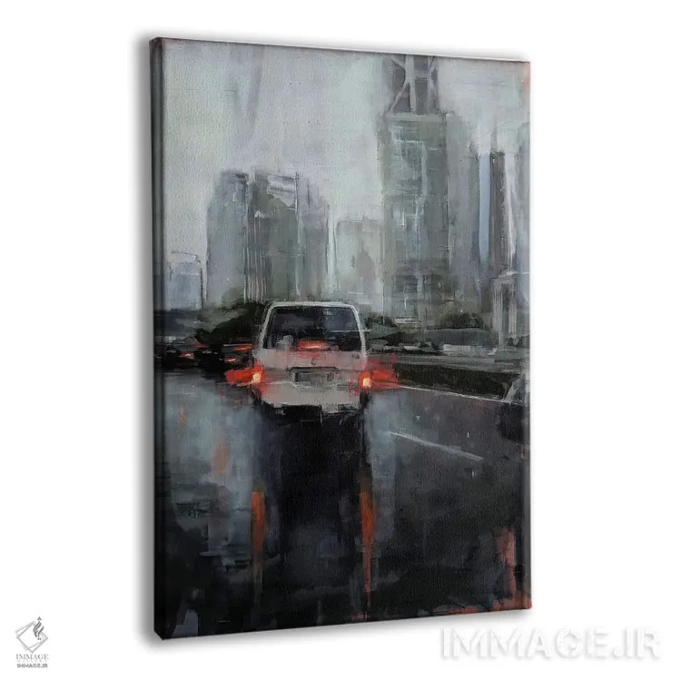 تابلو دکوراتیو باران در کل I اثر ادوارد وارکنتین - نمای پرسپکتیو محصول