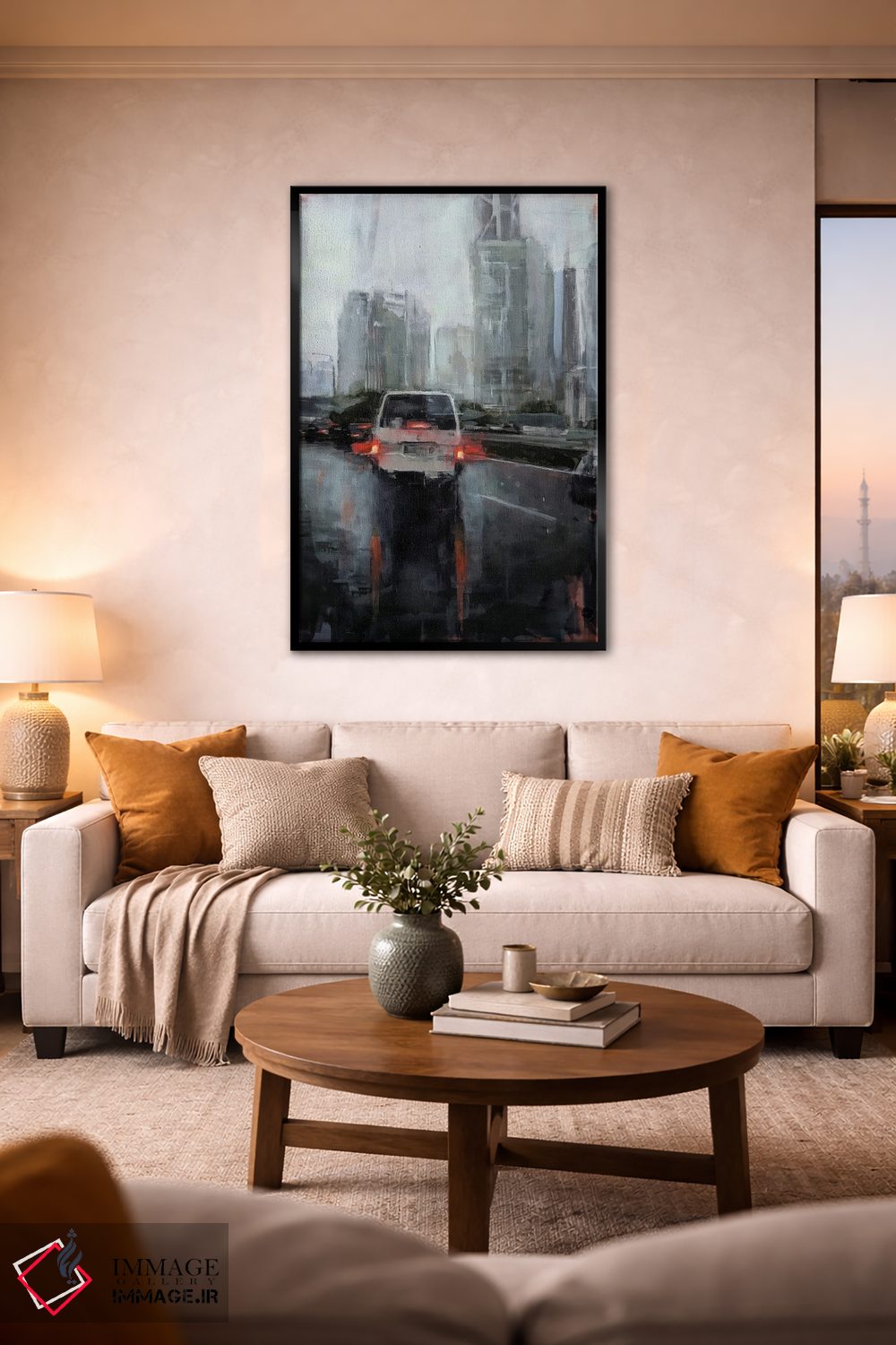 تابلو دکوراتیو باران در کل I اثر ادوارد وارکنتین - D2B