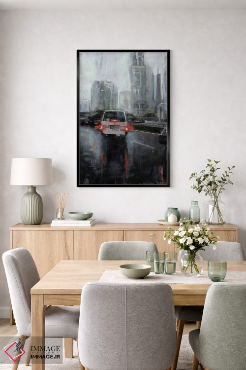 تابلو دکوراتیو باران در کل I اثر ادوارد وارکنتین - D6B