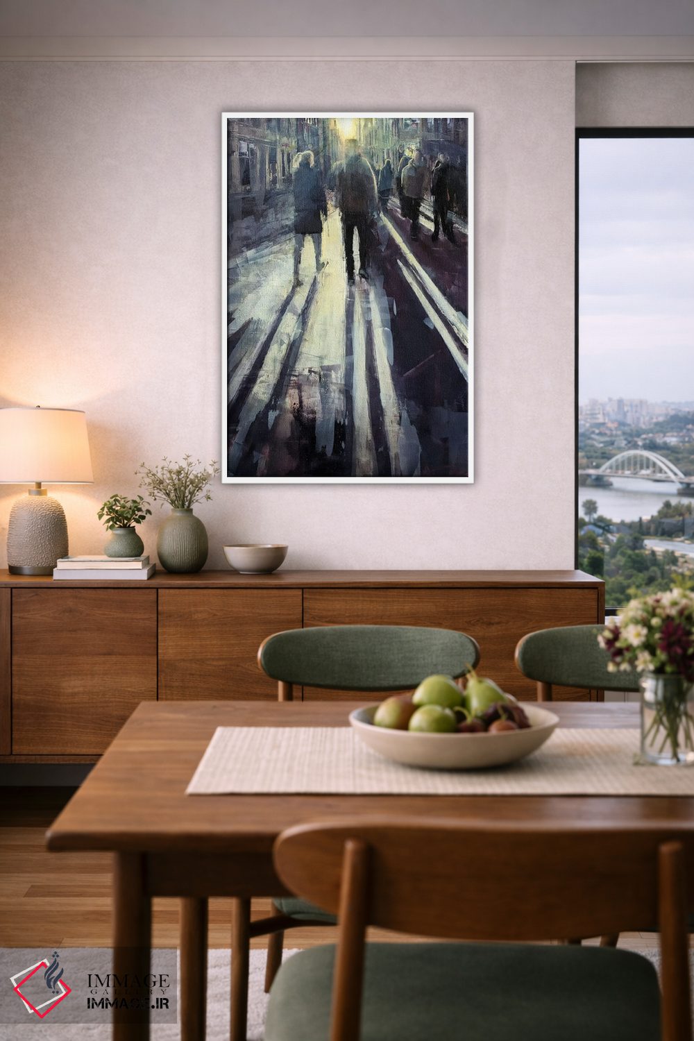 تابلو دکوراتیو غروب در برلین اثر ادوارد وارکنتین - D6W