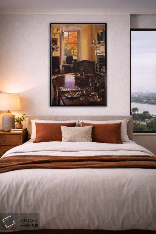 تابلو مدرن میز پاییزی اثر ایوان ویلسون - D3B