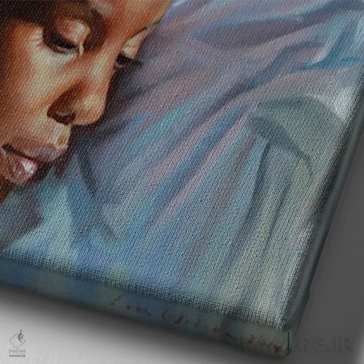 تابلو دکوراتیو خواهران غسل تعمید یافته اثر ایوان ویلسون - نمای نزدیک بافت بوم