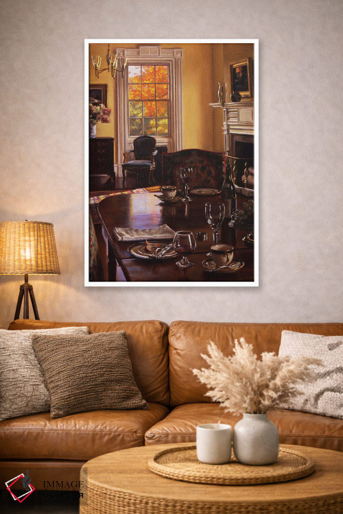 تابلو مدرن میز پاییزی اثر ایوان ویلسون - D2W