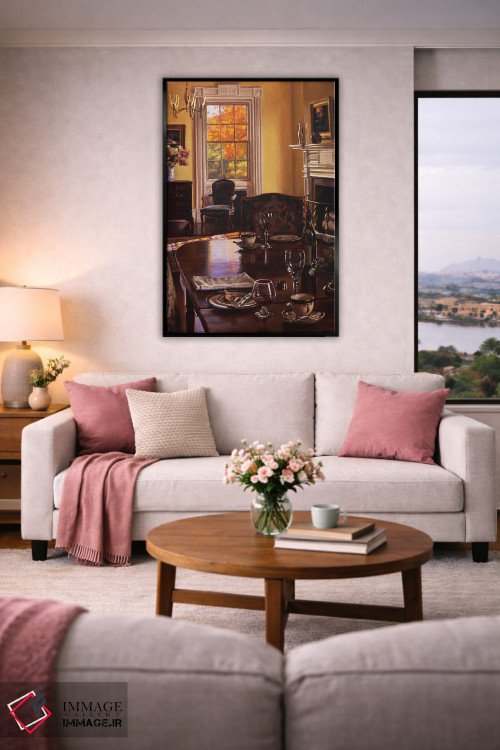 تابلو مدرن میز پاییزی اثر ایوان ویلسون - D4B