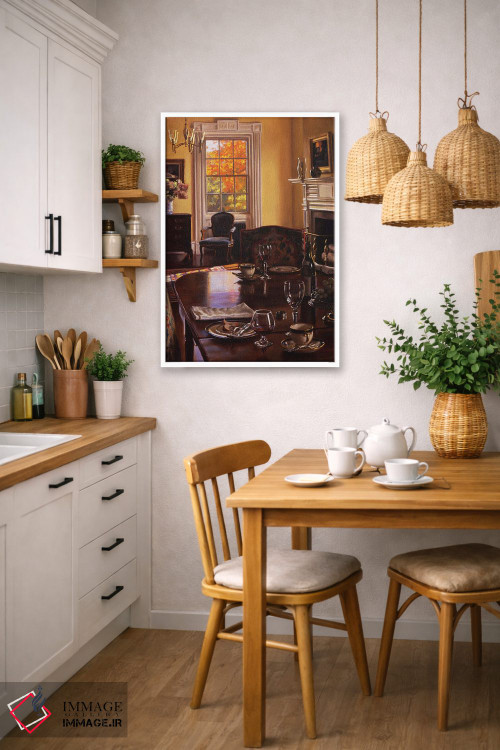 تابلو مدرن میز پاییزی اثر ایوان ویلسون - D5W