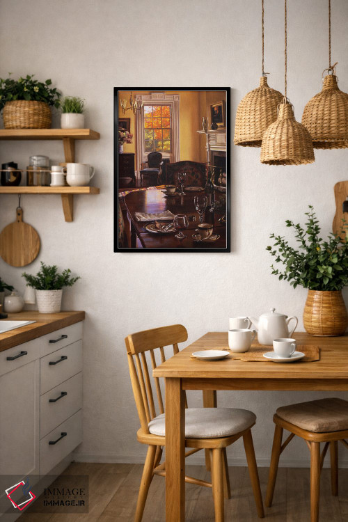 تابلو مدرن میز پاییزی اثر ایوان ویلسون - D6B