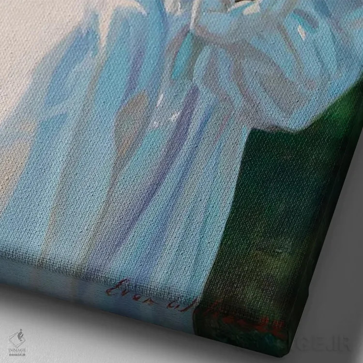 تابلو دکوراتیو تنظیمات لحظه آخری اثر ایوان ویلسون - نمای نزدیک بافت بوم