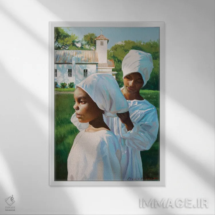 تابلو دکوراتیو تنظیمات لحظه آخری اثر ایوان ویلسون - نمای قابدار سفید