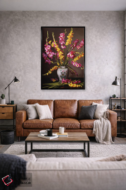 تابلو دکوراتیو گلدیولا اثر ایوان ویلسون - D1B