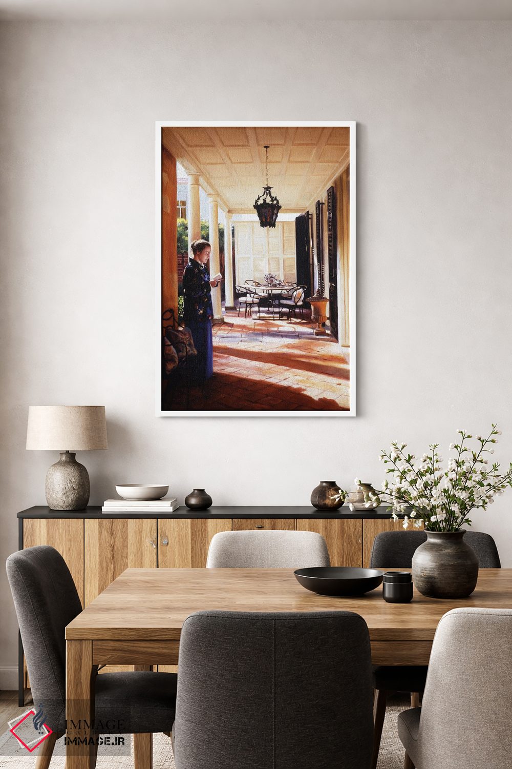 تابلو دکوراتیو در حیاط چارلستون اثر ایوان ویلسون - D3W