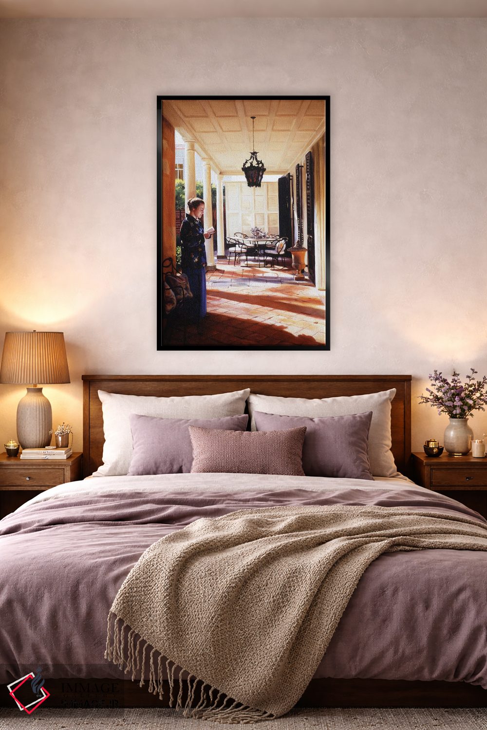 تابلو دکوراتیو در حیاط چارلستون اثر ایوان ویلسون - D4B