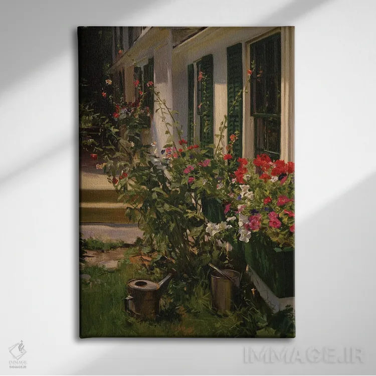 تابلو مدرن ایوان تابستانی اثر ایوان ویلسون - نمای روبهرو روی دیوار