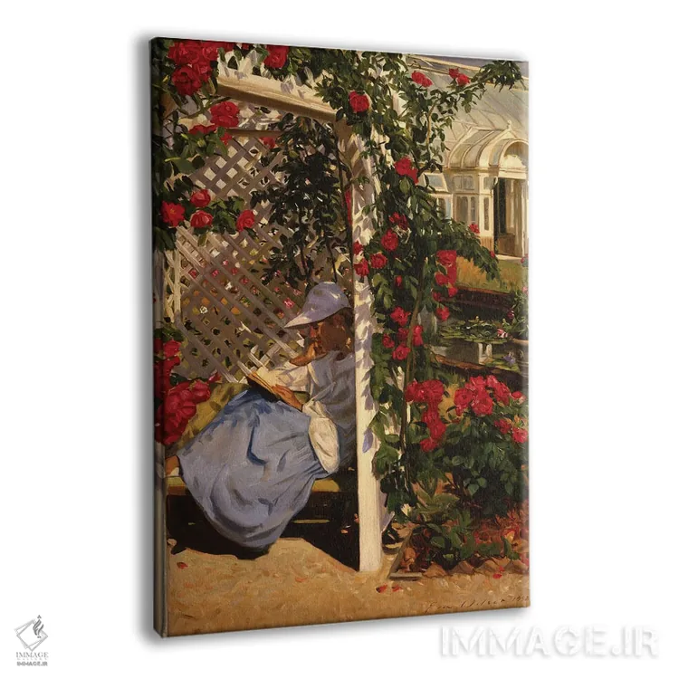 تابلو دکوراتیو باغ رز اثر ایوان ویلسون - نمای پرسپکتیو محصول