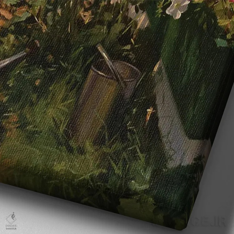 تابلو مدرن ایوان تابستانی اثر ایوان ویلسون - نمای نزدیک بافت بوم