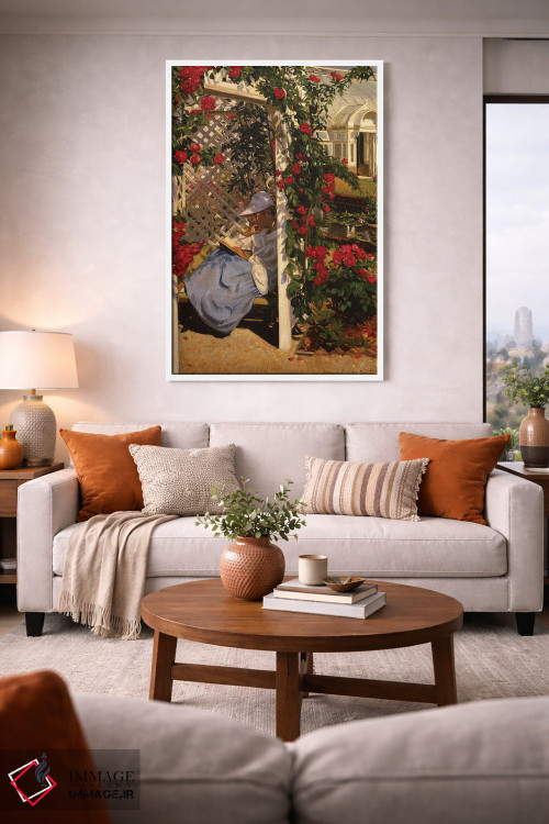 تابلو دکوراتیو باغ رز اثر ایوان ویلسون - D1W