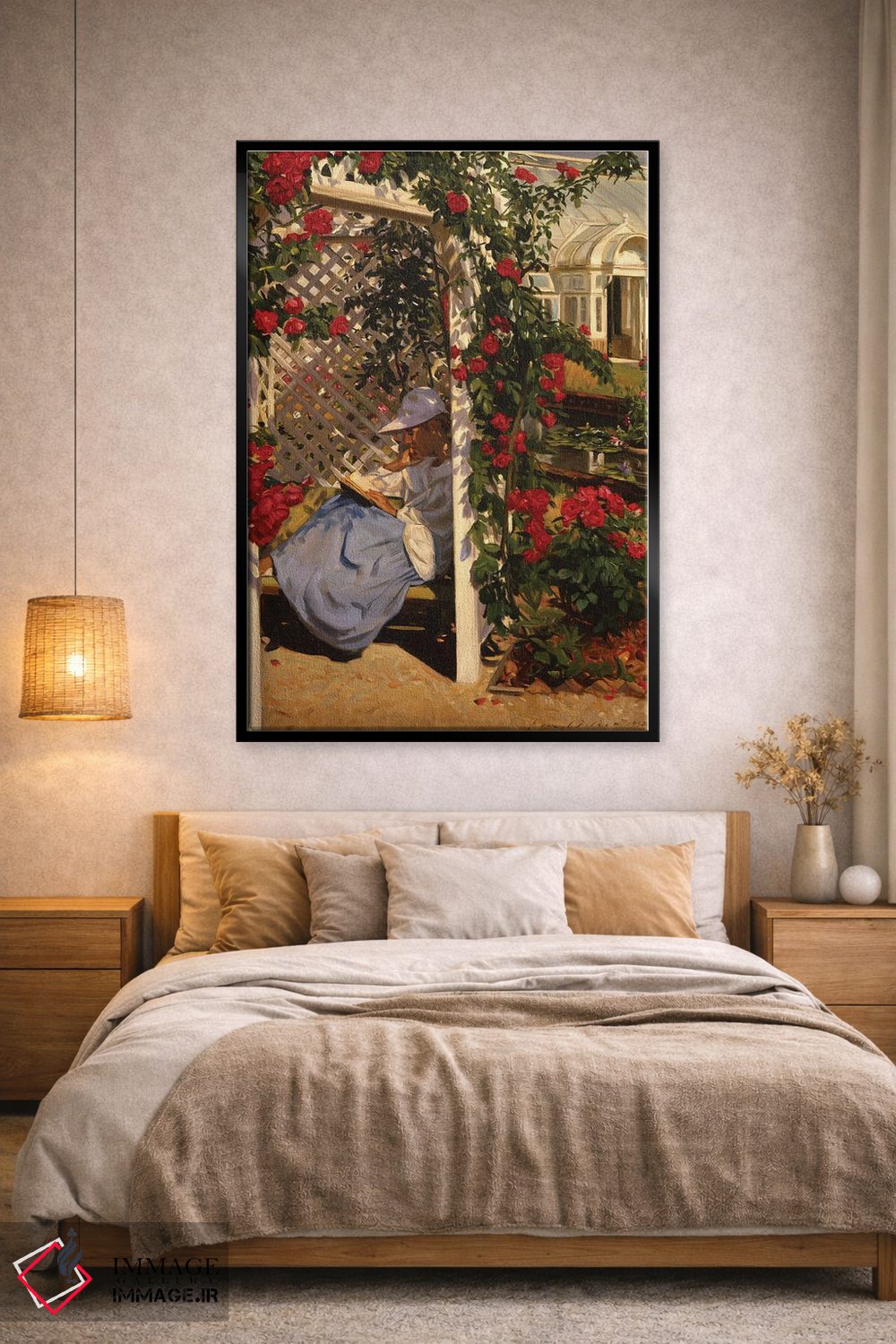 تابلو دکوراتیو باغ رز اثر ایوان ویلسون - D2B