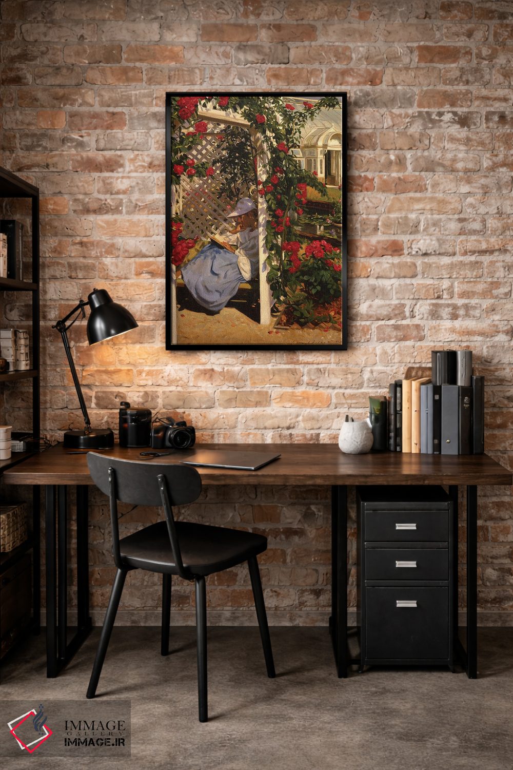 تابلو دکوراتیو باغ رز اثر ایوان ویلسون - D5B