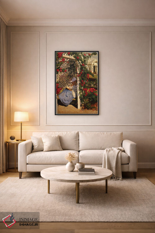 تابلو دکوراتیو باغ رز اثر ایوان ویلسون - D6B