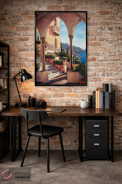 تابلو دکوراتیو پالازو در آمالفی اثر الیزابت رایت - D4B