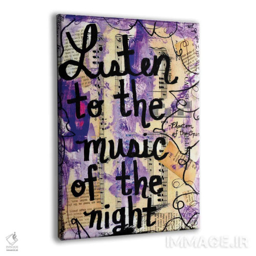 تابلو دکوراتیو موسیقی شب شبح اپرا اثر الکسا بانکرافت - نمای پرسپکتیو محصول
