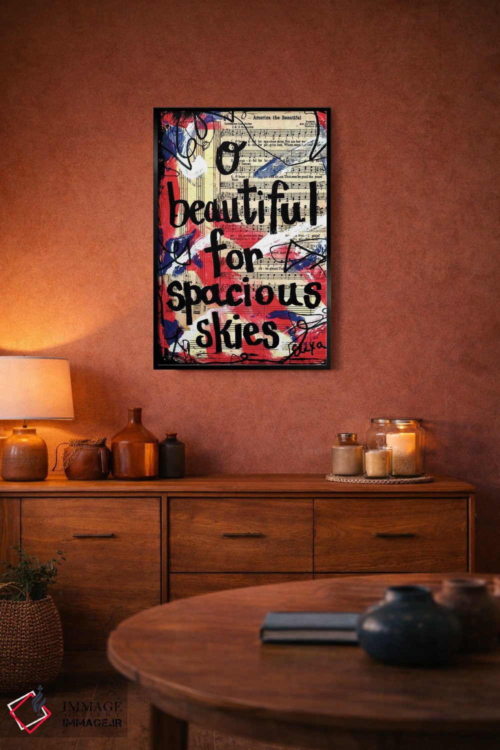 تابلو دکوراتیو ای آمریکای زیبا اثر الکسا بانکرافت - D5B