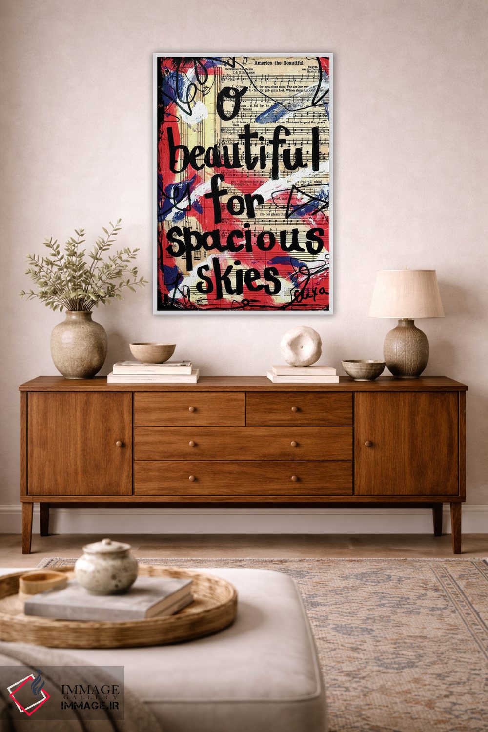 تابلو دکوراتیو ای آمریکای زیبا اثر الکسا بانکرافت - D3W