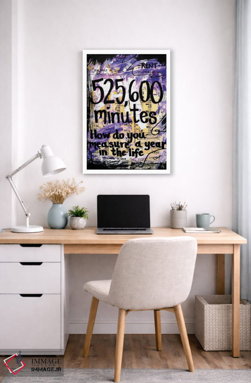 تابلو دکوراتیو ۵۲۵۶۰۰ دقیقه از موزیکال رنت اثر الکسا بانکرافت - D6W