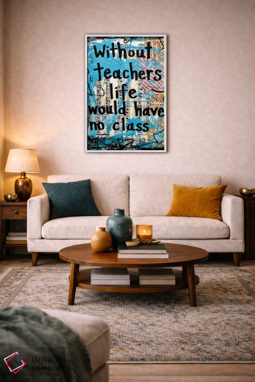 تابلو دکوراتیو کلاس معلمان اثر الکسا بانکرافت - D2W