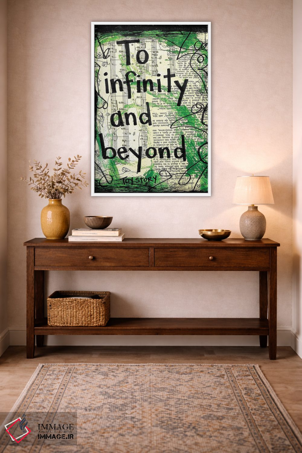 تابلو دکوراتیو تا بی نهایت و فراتر از آن اثر الکسا بانکرافت - D2W