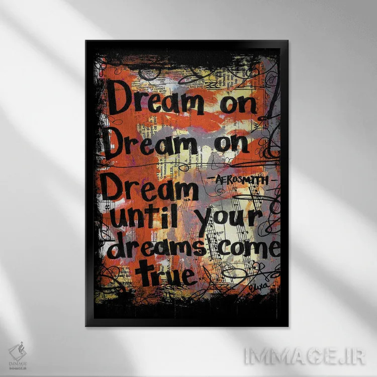 تابلو دکوراتیو رویابین باش اثر الکسا بانکرافت - نمای قابدار مشکی