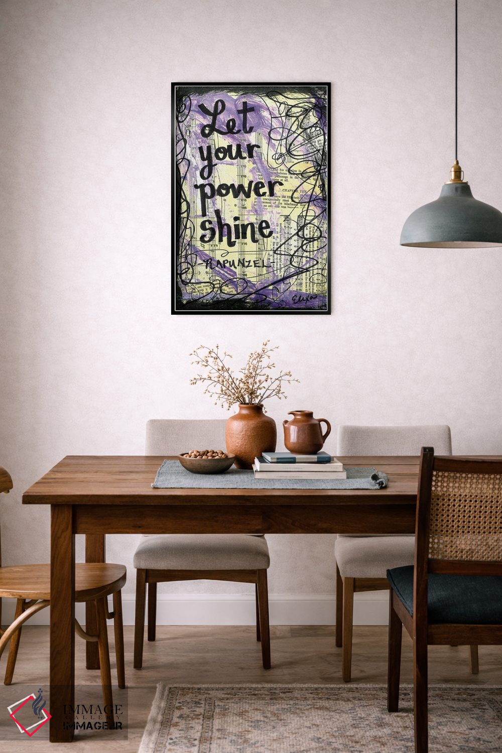 تابلو دکوراتیو درخشش قدرت اثر الکسا بانکرافت - D6B