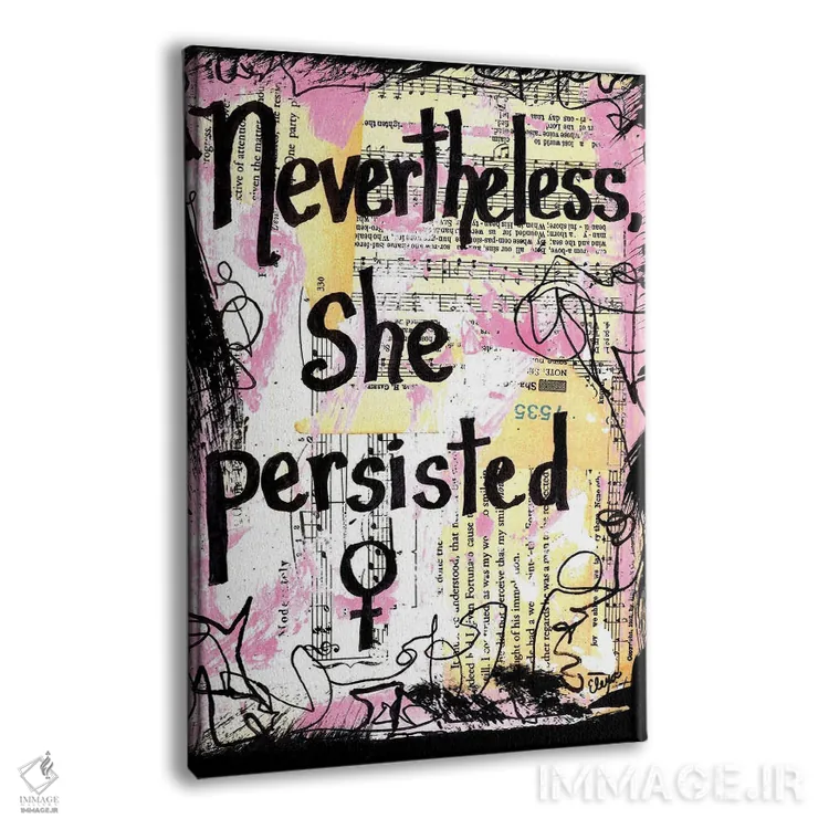 تابلو دکوراتیو با این همه او مقاومت کرد اثر الکسا بانکرافت - نمای پرسپکتیو محصول