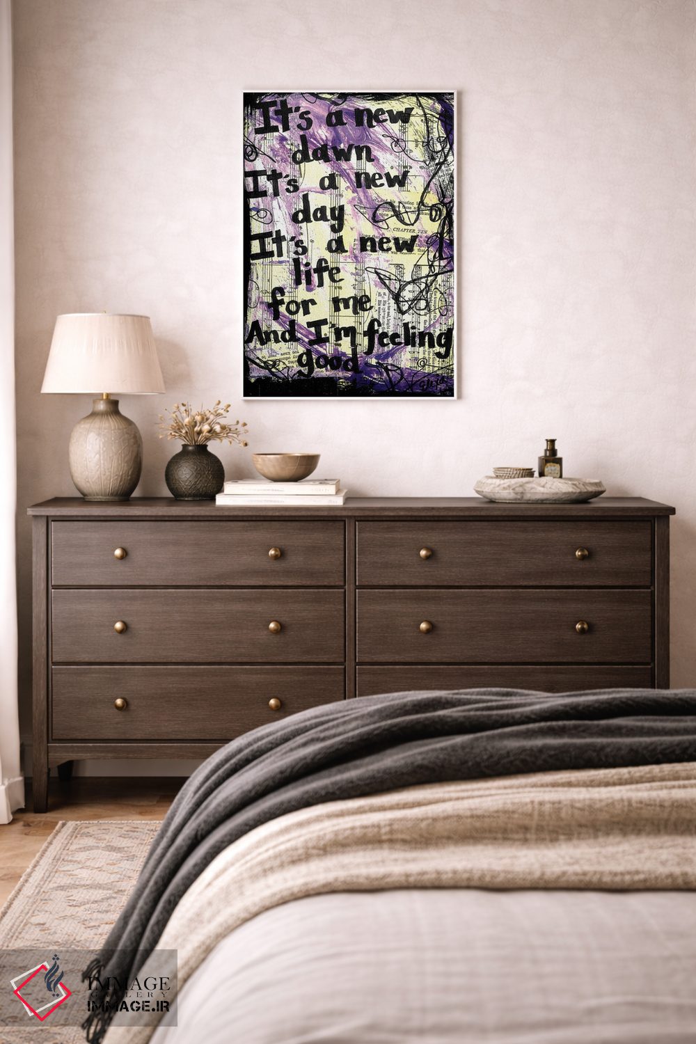 تابلو دکوراتیو احساس خوب اثر الکسا بانکرافت - D2W