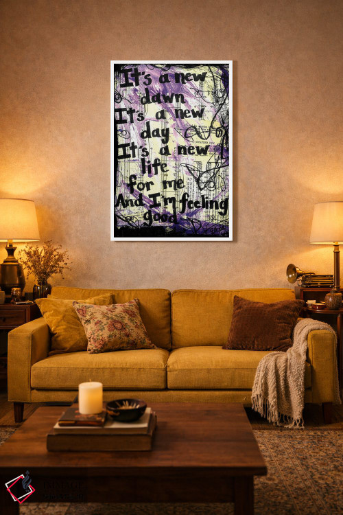 تابلو دکوراتیو احساس خوب اثر الکسا بانکرافت - D3W