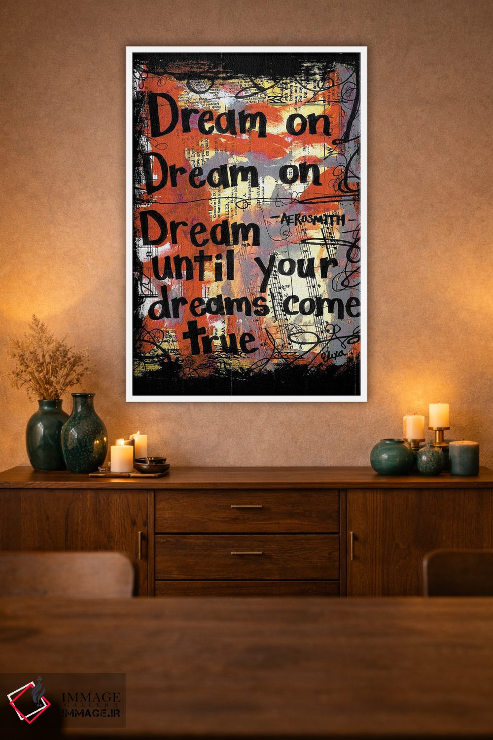 تابلو دکوراتیو رویابین باش اثر الکسا بانکرافت - D1W