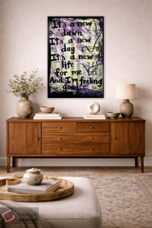 تابلو دکوراتیو احساس خوب اثر الکسا بانکرافت - D4B